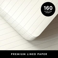 Lined Journal Notebook, Hardcover Journal for Women & Men, 160 Pages, 5.6 in …