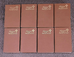 LOT of 8 Hymns For The Family of God BROWN Hardcover Book Christian Hymnal 1976