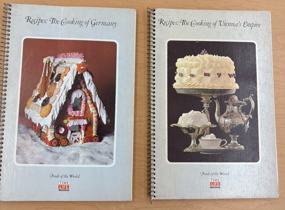 Lot of 2 Cook Books: Recipes: The Cooking of Germany and Vienna’s Empire HC