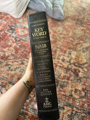 AMG Publishers Hebrew-Greek Key Word Study Bible NASB Genuine Leather
