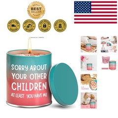 Unique 9oz Gardenia Scented Candle with Humorous Quote, Perfect for Mom’s Gift