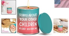 Unique 9oz Gardenia Scented Candle with Humorous Quote, Perfect for Mom’s Gift