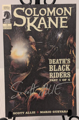 Solomon Kane Deaths Black Riders Part 1 Signed by Scott Allie Dark Horse Book