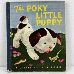 THE POKY LITTLE PUPPY Vintage Little Golden Book 1942 11th Print Gustaf Tenggren