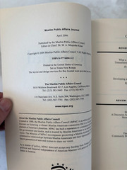 2006 Muslim Public Affairs Journal – Many Authors – Paperback – Islamic Affairs
