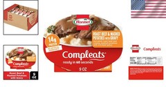 HORMEL 9oz Roast Beef & Mashed Potatoes With Gravy – Easy, Hearty Meal Pack of 6