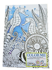 Color Me! Journal: Relax in The Ocean “Under The Sea” 6″ X 81/2″ Tall 160 Pages