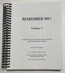 Remember Me? Alice S. Colombo Cookbook Courier-Journal Vol. 1 SIGNED PB