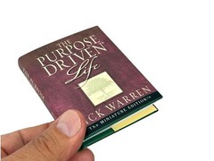 The Pupose Driven, Rick Warren hardcover w dust jacket mini edition pocket 128pg