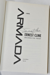 ✎✎SIGNED ADVANCE REVIEW COPY✎✎ARMADA AUTOGRAPHED Ernest Cline NEW