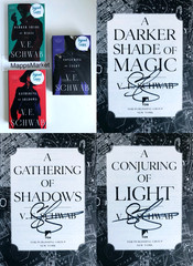 SIGNED A Darker Shade of Magic Trilogy by V.E. SCHWAB (2023, Trade Paperback)