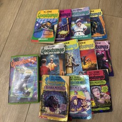 Instant Library Lot of Goosebumps Books & VHS RL Stine 1st edition vintage 90s