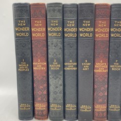 The New Wonder World Vol. 1-8 10&11 Set Geo. L. Shuman & Company Books