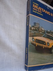 FORD MUSTANG II 1974-1978 Service Repair SHOP MANUAL CLYMER