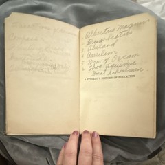 Antique Book “A Student’s History of Education” 1926 HC Inscribed