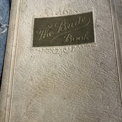 1910s Bride’s Book Milwaukee WI Marriage Record Cookbook Tons of Advertising