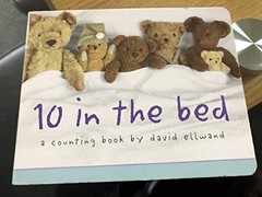 10 in the Bed (a counting book) by David Ellwand Hardback Book The Fast Free