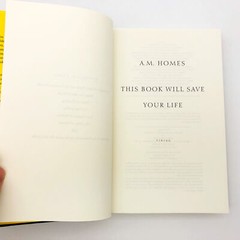 This Book Will Save Your Life Hardcover A. M. Homes 2006 Mid Life Crisis 1st EY