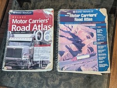 2x LOT Rand McNally 97 + 06 Deluxe Motor Carriers’ Truckers Road Atlas US/Canada