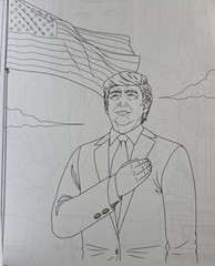 “THE TRUMP COLORING BOOK” by M.G. ANTHONY President Donald J POST HILL PRESS