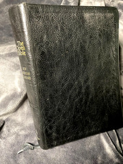 The Open Bible New American Standard Black Genuine Leather Nelson 956 1970s