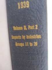 Census of Manufactures for 1939, 16th Census 1940, industries; hardcover