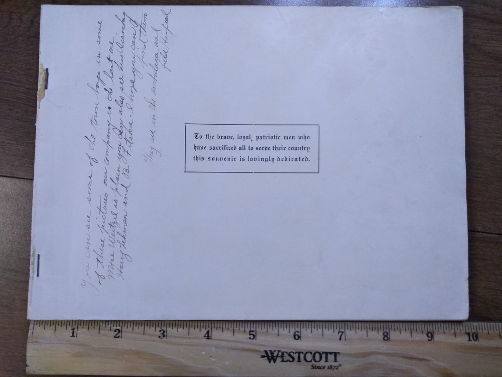 WWI History – motc souvenir medical officers training camp book 1917 (no cover)