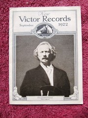 New VICTOR RECORDS Sep 1922 Ignace PADEREWSKI Piano Mengelberg Victrola CATALOG