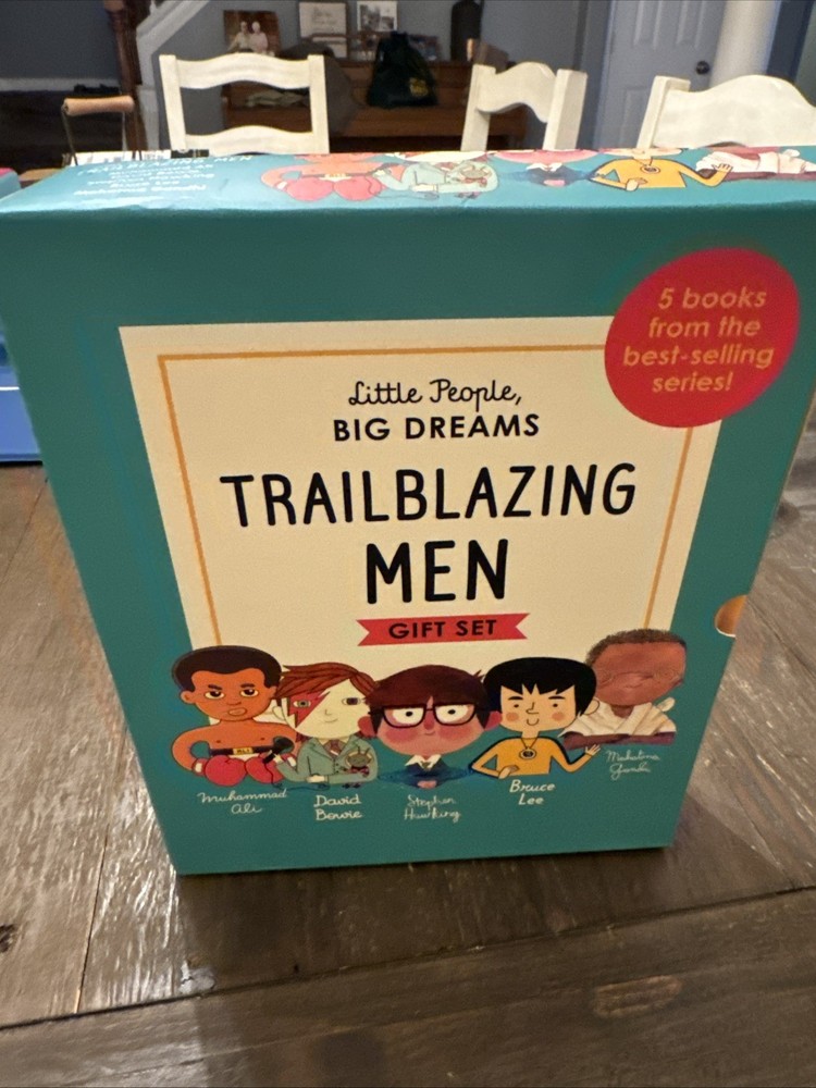 Little People, Big Dreams Trailblazing Men 4 Books Collection Box Gift Set