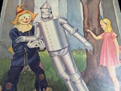 1939 The Story of The Wizard of OZ picture book Whitman USA 48 pages vintage B&W