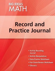 Big Ideas Math: Common Core Record & Practice Journal Red