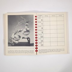 Flower Arrangement Calendar 1957 Floral Design Planner Box Helen Van Pelt Wilson