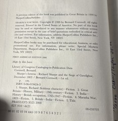 Sharpe’s Fortress India 1803 by Bernard Cornwell 2000, Hardcover & Dust Jacket