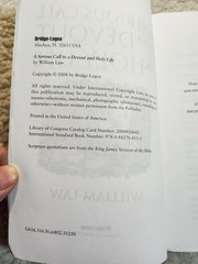 William Law A Serious Call To A Devout & Holy Life Bridge-Logos Paperback w/CD