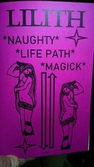 LILITH NAUGHTY LIFE PATH MAGICK 76 page staple bound book