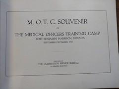WWI History – motc souvenir medical officers training camp book 1917 (no cover)
