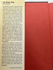 The Brass Ring A Sort of Memoir 1971 by Bill Mauldin Hardcover Dust Jacket ~MINT