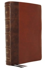 NKJV, Large Print Verse-by-Verse Reference Bible, Maclaren Series, Leatherso…