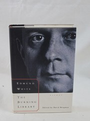 The Burning Library Essays Edmund White 1994 Alfred A Knopf Hardcover w/ Dust
