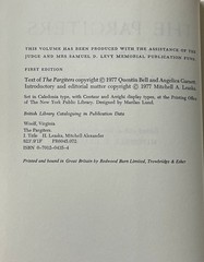The Pargiters : The Novel Essay Portion of ‘The Years’ / Virginia Woolf HC 1977