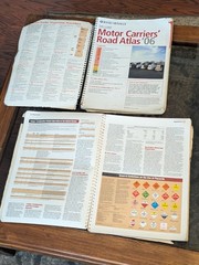 2x LOT Rand McNally 97 + 06 Deluxe Motor Carriers’ Truckers Road Atlas US/Canada