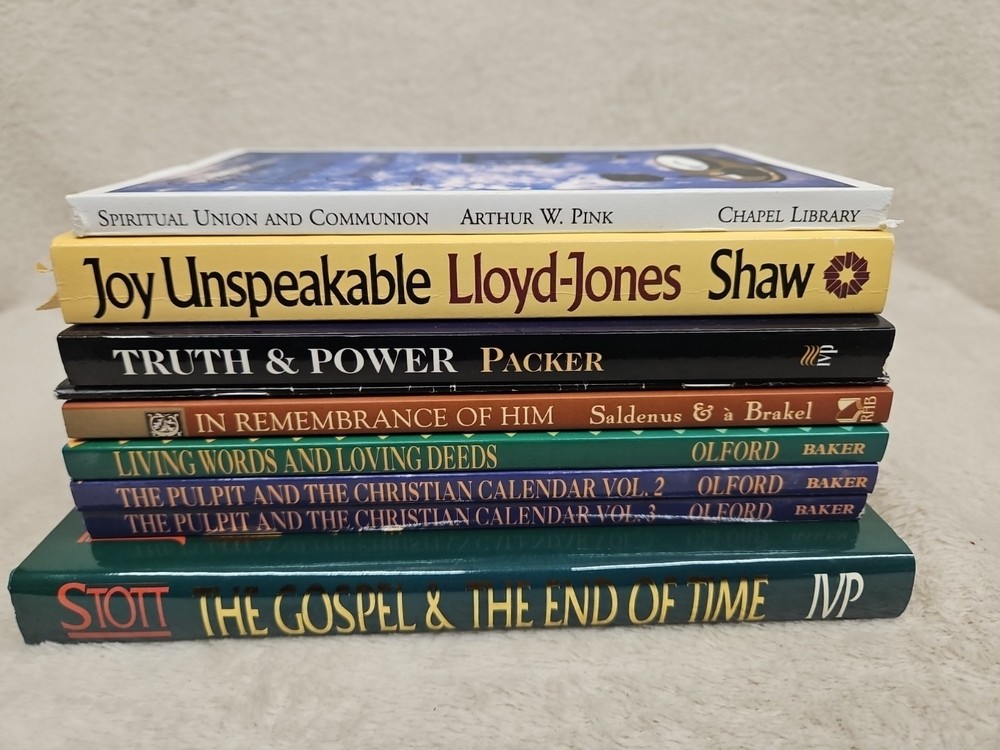 Book Lot 8 Religious The Pulpit & Christian Calendar Olford Gospel & Time Stott