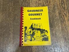Gaudineer Gourmet Local Cookbook Springfield New Jersey NJ 124 Pages 1984