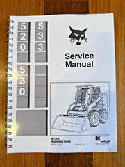 BOBCAT 520 530 533 Service Manual – SECURED – FRONT & BACK – XL FOLDOUT PAGES