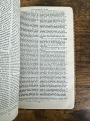 FRENCH DARBY BIBLE – LA SAINTE BIBLE 1960 – PEBBLED LEATHER – INDIA PAPER – NF
