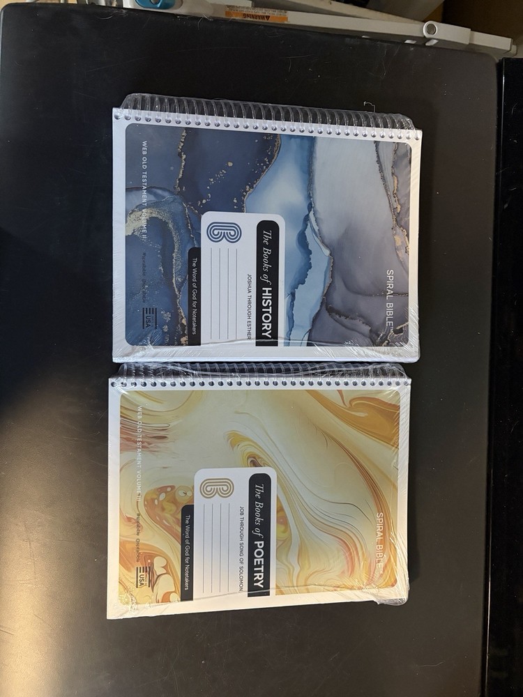 Spiral Bible WEB Old Testament Volume II & III – History & Poetry – 2 Book Set