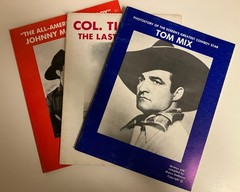 LOT OF 3 BOOKS Marco DeMarco Photostory PBs Johnny Mack Brown Tim McCoy Tom Mix