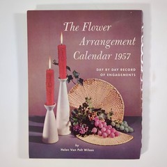 Flower Arrangement Calendar 1957 Floral Design Planner Box Helen Van Pelt Wilson