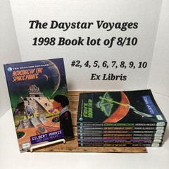 Daystar Voyages Books Lot 8 Gilbert Morris Meeks 2 4 5 6 7 8 9 10 1998 Ex Libris