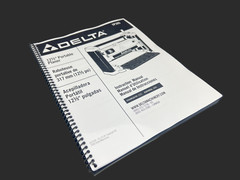 Delta TP305 Instruction Manual User Guide For 12″ Portable Planer Coil Bound
